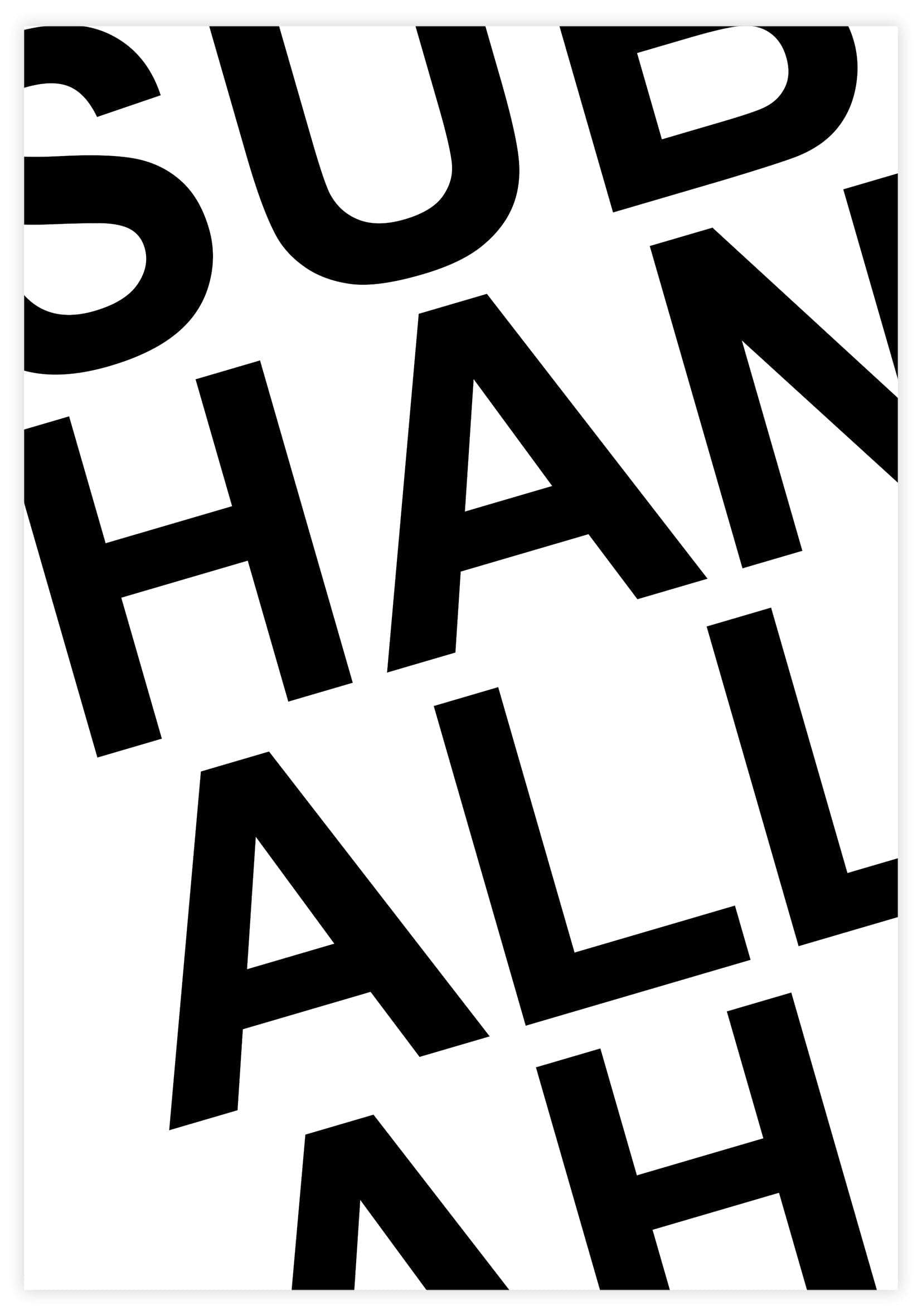 Subhanallah Poster - KAMAN