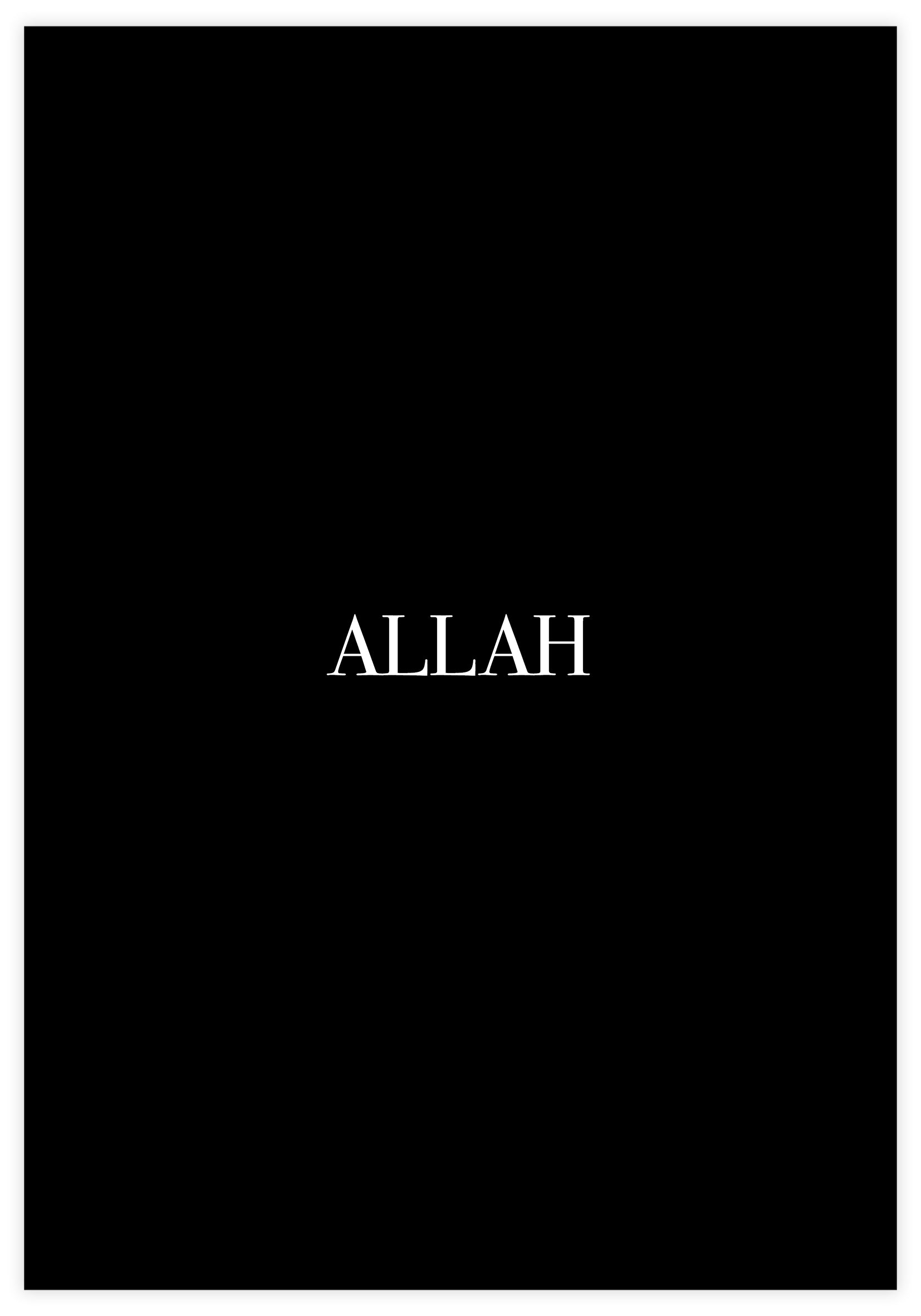 ALLAH Black Edition Poster - KAMAN